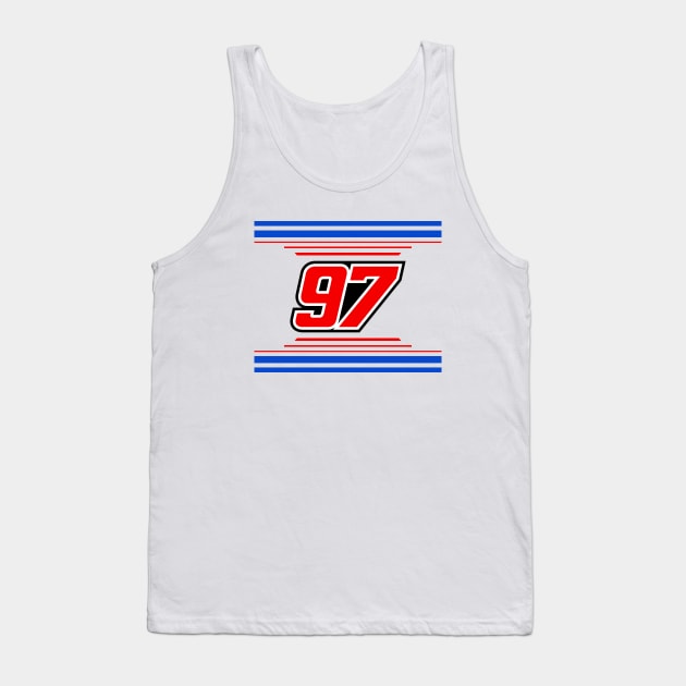 Shane van Gisbergen #97 2024 NASCAR Design Tank Top by AR Designs 